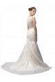 Sweep Train Ivory Sleeveless Mermaid Wedding Dress Canberra