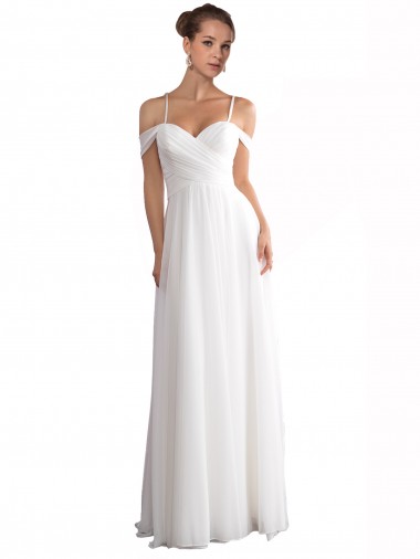 Sweep Train Ivory Sleeveless A-Line Beach Wedding Dress Canberra