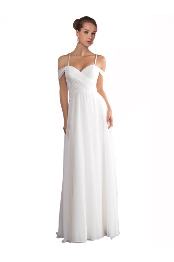 Sweep Train Ivory Sleeveless A-Line Beach Wedding Dress Canberra