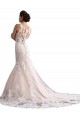 Cathedral Train Ivory & Champagne Sleeveless Mermaid Wedding Dress Canberra