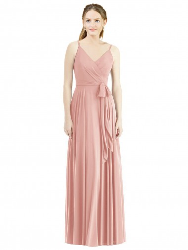 Long Bliss Pink Sleeveless A-Line Formal Dress / Bridesmaid Dress Canberra