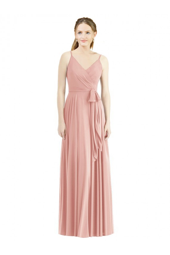 Long Bliss Pink Sleeveless A-Line Formal Dress / Bridesmaid Dress Canberra