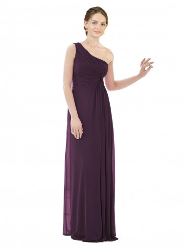 Long Grape Sleeveless A-Line Evening Dress / Bridesmaid Dress Canberra