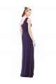 Long Grape Sleeveless A-Line Evening Dress / Bridesmaid Dress Canberra