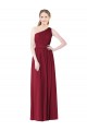 Long Burgundy Sleeveless A-Line Bridesmaid Gown Canberra