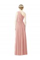 Long Bliss Pink Sleeveless A-Line Soft Chiffon Bridesmaid Dress Canberra