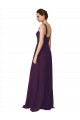 Sweep Train Grape Sleeveless A-Line Bridesmaid Dress Canberra