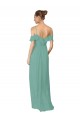 Long Seaside Flutter Sleeves A-Line Bridesmaid Dress Canberra