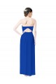 Long Royal Blue Sleeveless Sheath Open Back Bridesmaid Dress Canberra