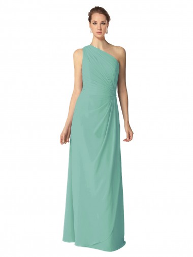 Long Jade Sleeveless A-Line Bridesmaid Dress Canberra