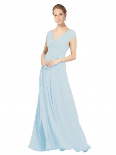 Long Sea Glass Sleeveless A-Line Bridesmaid Dress Canberra