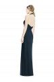 Long Dark Navy Sleeveless A-Line Open Back Formal Dress / Bridesmaid Dress Canberra