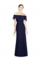 Long Dark Navy Sleeveless Trumpet Bridesmaid Dress Canberra