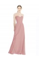 Long Dusty Pink Sleeveless A-Line Low Back Bridesmaid Dress / Formal Dress Canberra