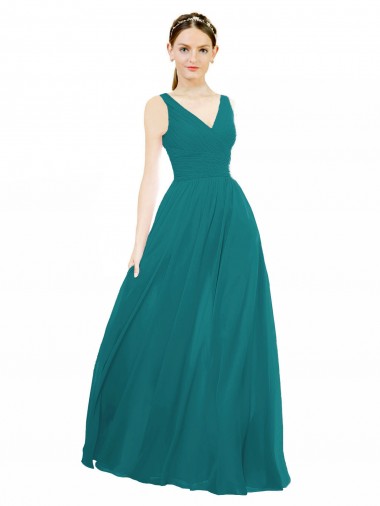 Long Hunter Sleeveless A-Line Bridesmaid Gowns Canberra