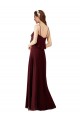 Long Burgundy Gold Sleeveless A-Line Bridesmaid Gowns Canberra