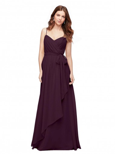 Long Grape Sleeveless A-Line Bridesmaid Dress / Formal Dress Canberra