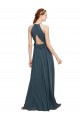 Long Black Sleeveless Sheath Keyhole Back Bridesmaid Dress Canberra