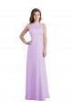 Long Lilac Sleeveless A-Line Keyhole Back Bridesmaid Dress / Formal Dress Canberra