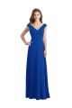 Long Royal Blue Sleeveless A-Line Bridesmaid Dress / Evening Dress Canberra