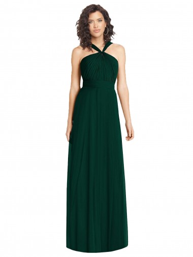 Long Ever Green Sleeveless A-Line Bridesmaid Dress Canberra