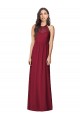 Long Burgundy Sleeveless Trumpet Bridesmaid Dress Canberra