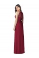 Long Burgundy Sleeveless Trumpet Bridesmaid Dress Canberra