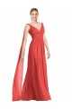 Long Firecracker Sleeveless A-Line Low Back Bridesmaid Dress Canberra