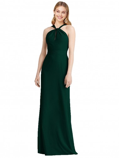 Long Ever Green Sleeveless Trumpet Bridesmaid Dress Canberra