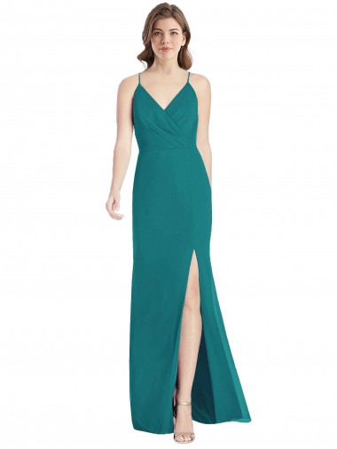 Long Hunter Sleeveless Mermaid Open Back Bridesmaid Dress Canberra