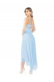 Midi Length Light Sky Blue Sleeveless A-Line Keyhole Back Bridesmaid Dress Canberra