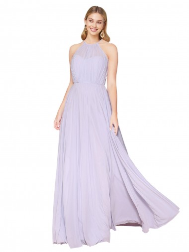 Long Lilac Sleeveless A-Line Formal Evening Gown / Prom Dress / Bridesmaid Dress Canberra