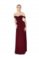 Long Burgundy Sleeveless Mermaid Formal Dress / Bridesmaid Dress Canberra