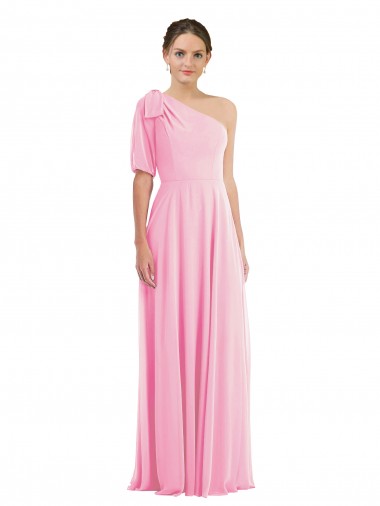 Long Barely Pink Sleeveless Trumpet Semi Formal Evening Dress / Bridesmaid Dress Canberra