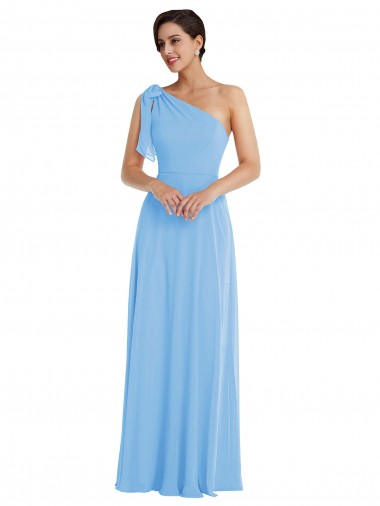 Long Periwinkle Sleeveless Trumpet Semi Formal Evening Dress / Bridesmaid Dress Canberra