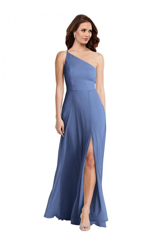 Long Windsor Blue Sleeveless A-Line Formal Evening Gown / Bridesmaid Dress Canberra