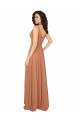 Long Sage Sleeveless A-Line V-Back Bridesmaid Dress / Evening Dress Canberra