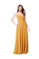 Long Saffron Sleeveless A-Line Formal Dress / Bridesmaid Dress Canberra