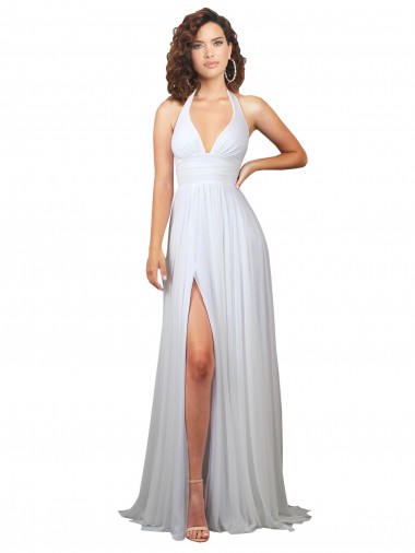 Sweep Train White Sleeveless A-Line Low Back Beach Wedding Dress Canberra