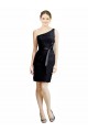 Knee Length Black Sleeveless A-Line Open Back Bridesmaid Dress Canberra