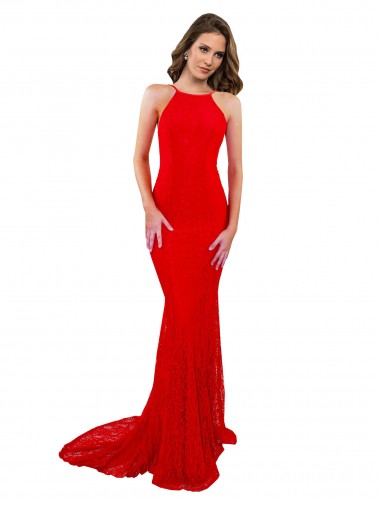 Long Red Sleeveless Mermaid Open Back Evening Gown / Prom Dress / Bridesmaid Dress Canberra