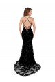 Long Black Sleeveless Mermaid Open Back High Slit Black Tie Evening Gown / Prom Dress / Bridesmaid Dress Canberra