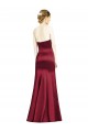 Long Burgundy Sleeveless Mermaid Bridesmaid Dress Canberra