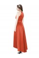 Spice Red Sleeveless A-Line High Low Bridesmaid Dress Canberra