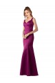 Long Merlot Sleeveless Sheath Open Back Black Tie Evening Gown / Prom Dress / Bridesmaid Dress Canberra