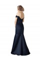 Long Dark Navy Cap Sleeves Mermaid Prom Dress / Bridesmaid Dress Canberra