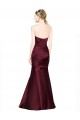 Long Burgundy Sleeveless Mermaid Low Back Formal Evening Gown / Prom Dress / Bridesmaid Dress Canberra