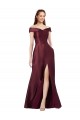 Long Burgundy Gold Cap Sleeves A-Line Black Tie Evening Gown / Prom Dress / Bridesmaid Dress Canberra