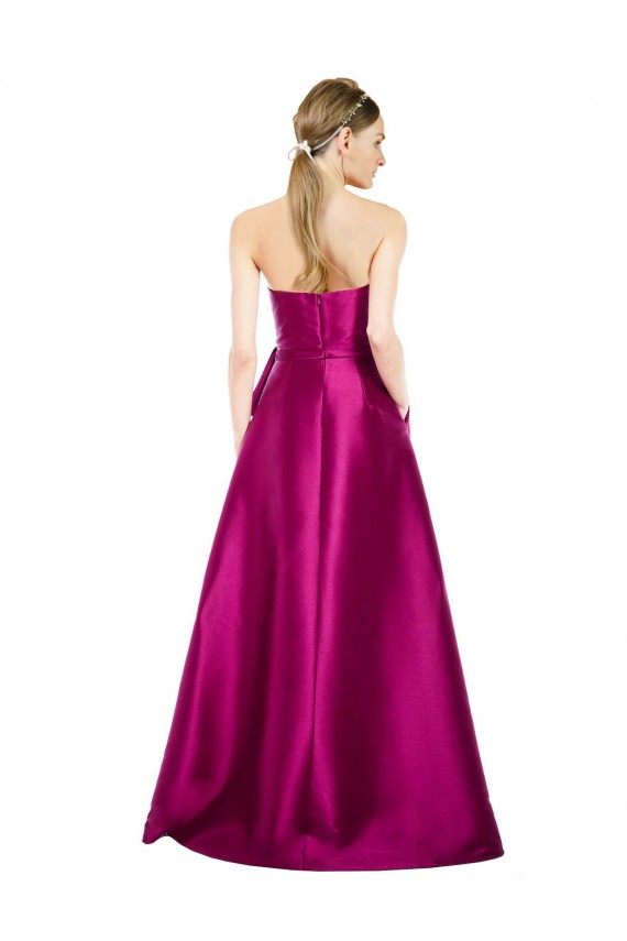 Long Merlot Sleeveless A-Line Prom Dress / Bridesmaid Dress Canberra