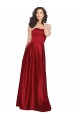 Long Dark Red Sleeveless A-Line Prom Dress / Bridesmaid Dress Canberra